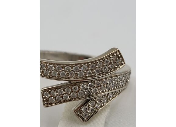 Image Bague Argent Oxydes de zirconium