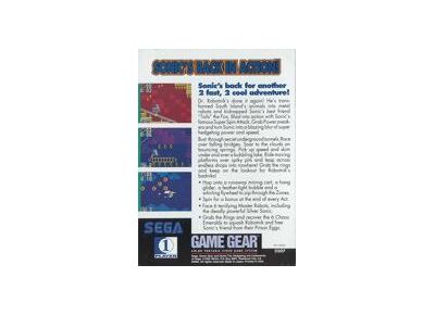 Image Jeux Vidéo Sonic The Hedgehog 2 Game Gear