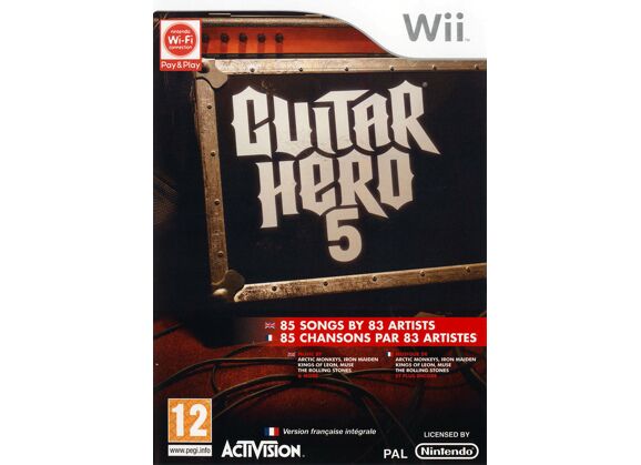 Image Jeux Vidéo Guitar Hero 5 Wii