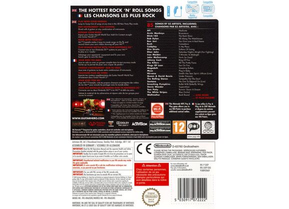 Image Jeux Vidéo Guitar Hero 5 Wii