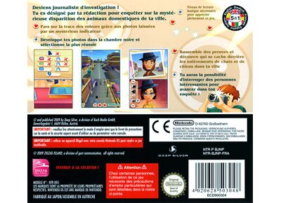 Jeux Vidéo Reporter La Mystérieuse Disparition DS
