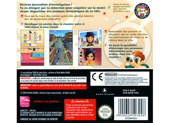 Image Jeux Vidéo Reporter La Mystérieuse Disparition DS