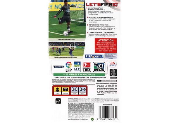 Image Jeux Vidéo FIFA 10 PlayStation Portable (PSP)