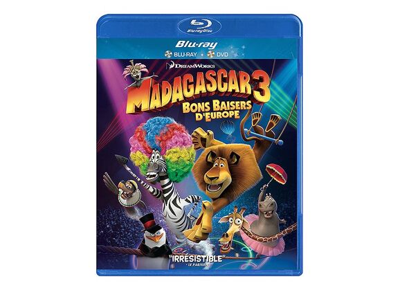 Blu-Ray Madagascar 3 : Bons Baisers D'europe - Combo Blu-Ray+ Dvd