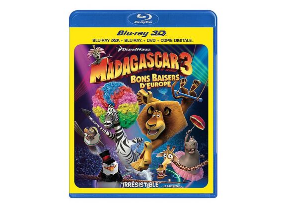Image Blu-Ray Madagascar 3 : Bons Baisers D'europe - Combo Blu-Ray3d + Blu-Ray+ Dvd + Copie Digitale