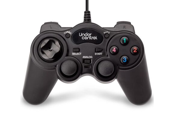 Acc. de jeux vidéo UNDER CONTROL Manette Filaire Noir PS2
