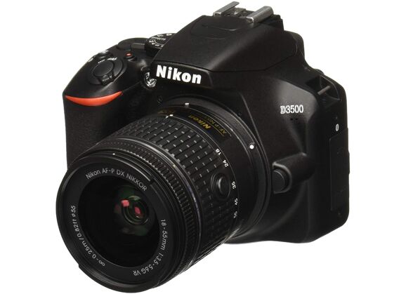 Image Appareil photo numérique NIKON Reflex D3500 Noir + AF-P DX Nikkor 18-55mm f/3.5-5.6G VR Noir
