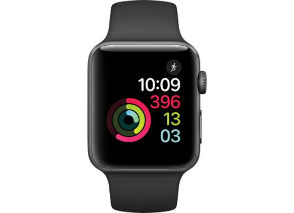 Montre connectée APPLE Watch Series 3 Silicone Noir 38 mm