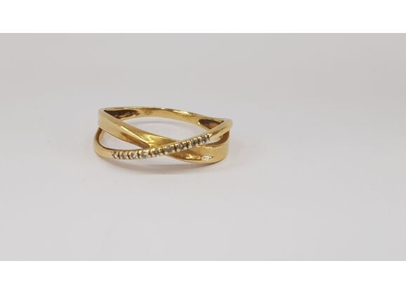Bague Or Jaune Diamants