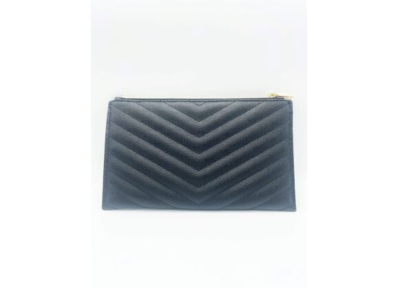 Image Sac à main YVES SAINT LAURENT Cassandre Pochette Cuir Noir