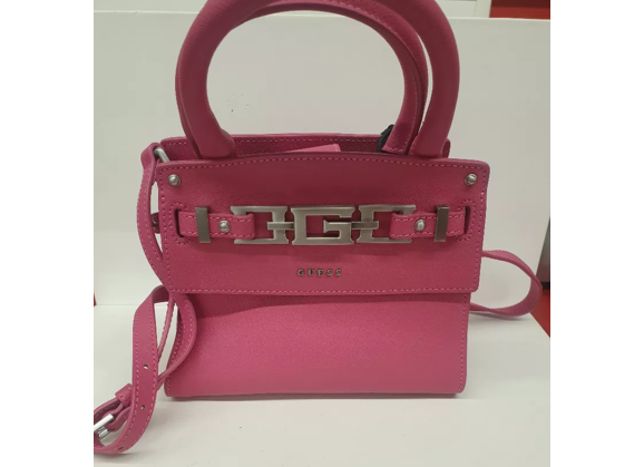 Sac à main GUESS Cristina Porté Main Cuir Rose