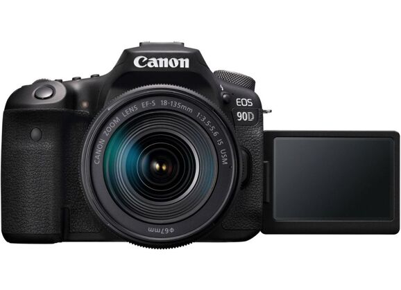 Appareil photo numérique CANON Reflex EOS 90D Noir + 18-135 mm IS USM Noir