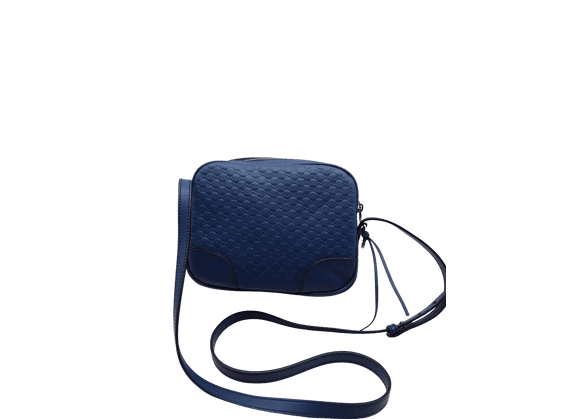 Image Sac à main GUCCI Bree Porté épaule Cuir Bleu