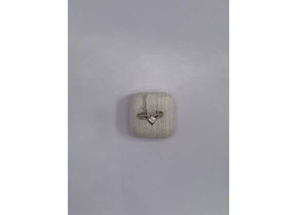 Bague Solitaire Or blanc Diamant