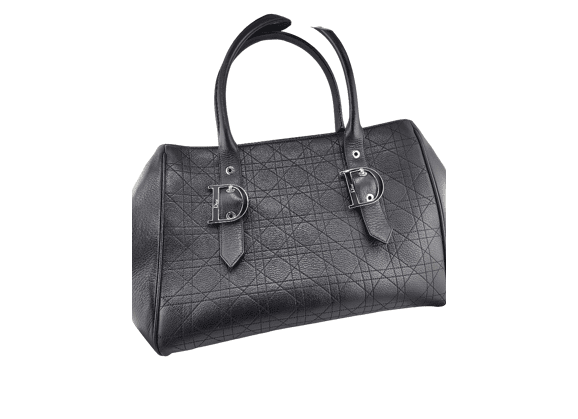 Sac à main Cannage lady Porté main Cuir Noir