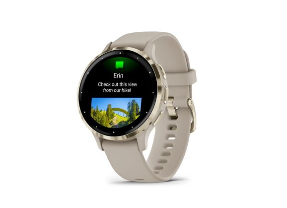 Image Montre connectée GARMIN Venu 3s Caoutchouc Ivoire 31 mm