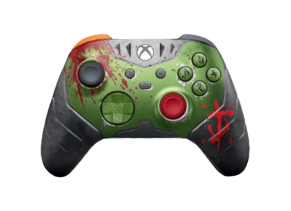 Image Acc. de jeux vidéo MICROSFT Manette Sans fil DOOM The Dark Ages Édition limitée Vert Xbox Series