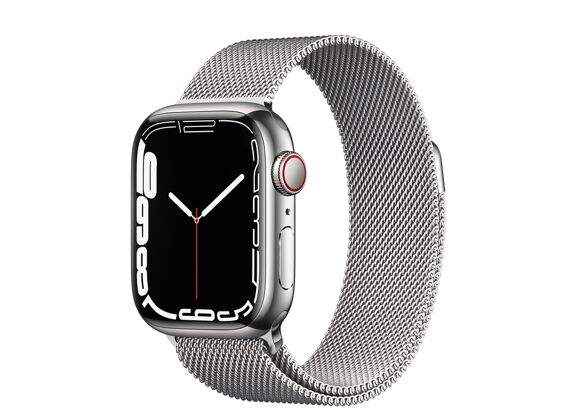 Image Montre connectée APPLE Watch Series 7 Acier Argent 45 mm