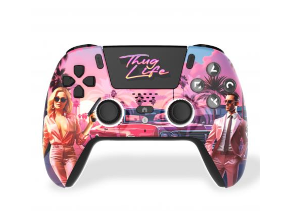 Image Acc. de jeux vidéo Manette Sans fil Thug Life Noir PS5