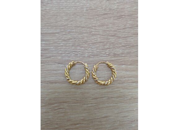 Image Boucle d'oreille Créoles Or jaune