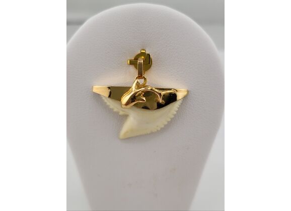 Image Pendentif Or jaune Dents de requin