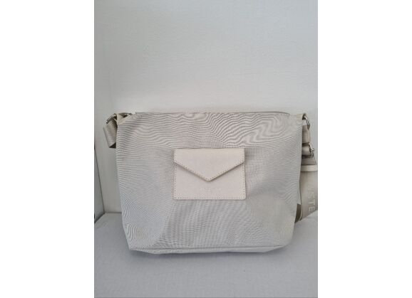 Sac à main LANCASTER Porté épaule Tissu Crême